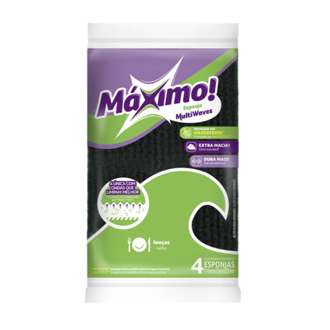 ESPONJA MAXIMO MULTIUSO  C/4