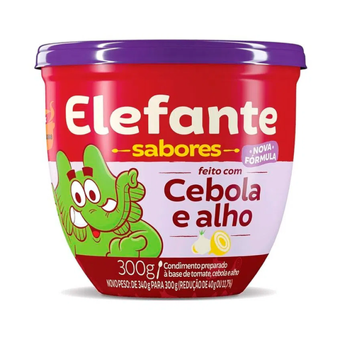 EXTRATO DE TOMATE ELEFANTE CEBOLA ALHO PT 300g