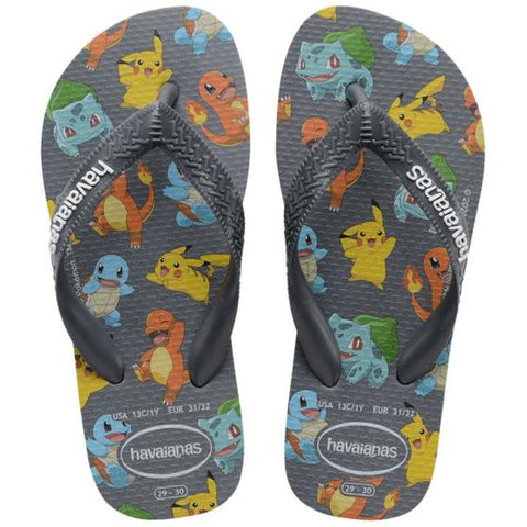HAVAIANAS KIDS TOP POKEMON NOVO GRAFITE 25/26