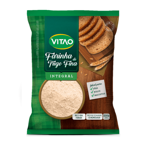 FARINHA TRIGO VITAO INTEGRAL FINA 500g