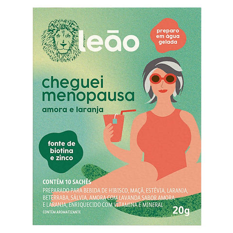 CHA LEAO CHEGUEI MENOPAUSA AMORA LARANJA C/10 20g