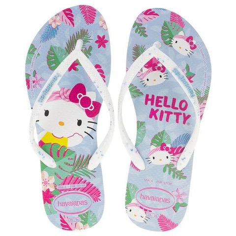 HAVAIANAS SLIM HELLO KITTY BRANCO 39/40