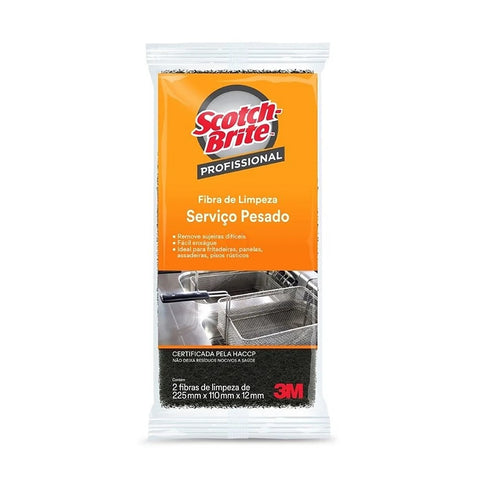 ESPONJA SCOTCH BRITE PROFISSIONAL SERVIÇO PESADO C/2