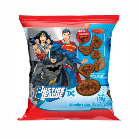 BISCOITO STA EDWIGES LIGA JUSTICA CHOCOLATE 100g
