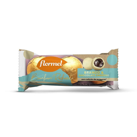 BOMBOM FLORMEL RECHEADO BRANCO CHOCOLATE CREM C/3 37,5G