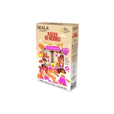 KIT SHAMPOO E CONDICIONADOR SKALA 650ml RAIZES DO MORRO