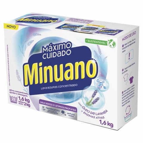 LAVA ROUPAS PO MINUANO BRANCO SACHE 1,6kg