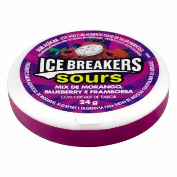 PASTILHA ICE BREAKERS SOURS MIX MOR BL FR ZERO 24g