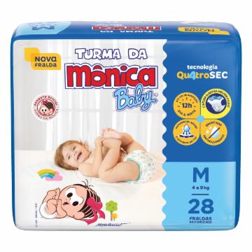 FRALDA TURMA DA MONICA BABY JUMBO QUATROSEC M C/28