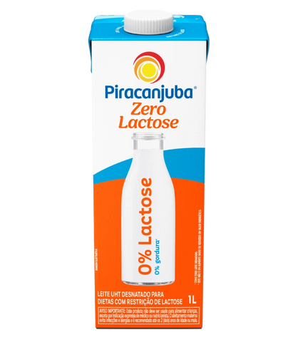 LEITE PIRACANJUBA DESNATADO ZERO LACTOSE 1l