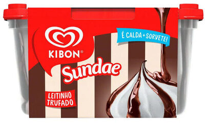 SORVETE KIBON SUNDAE LEITINHO TRUFADO 1,4L