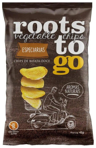 BISCOITO ROOTS CHIPS BATATA DOCE ESPECIARIAS 45g