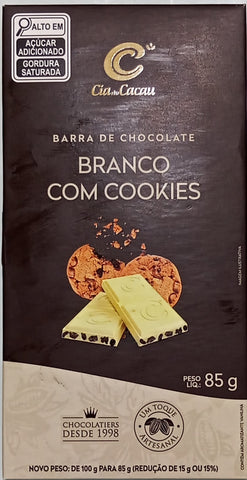 CHOCOLATE CIA DO CACAU BRANCO 85G