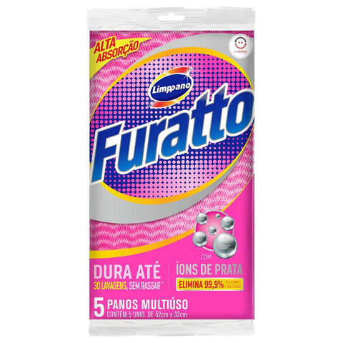 PANO LIMPPANO MULTIUSO FURATTO C/5 ROSA