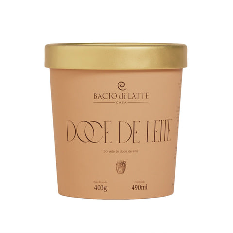 SORVETE BACIO DI LATTE POTE 490ML DOCE DE LEITE