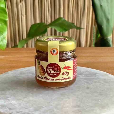 GELEIA MINAS GOURMET ABACAXI C/ PIMENTA 40g