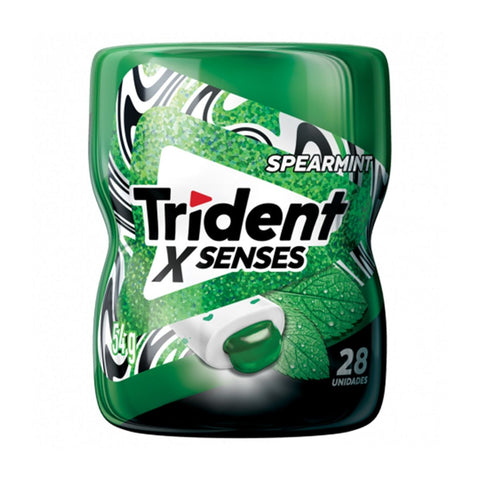 CHICLETE TRIDENT GARRAFA X SENSES MENTA 54g