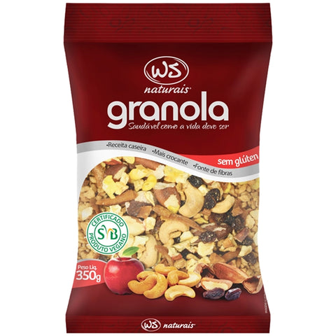 GRANOLA WS NATURAIS SEM GLUTEN 350g