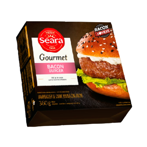 HAMBURGUER SEARA GOURMET BACON BURGER C/2 360g