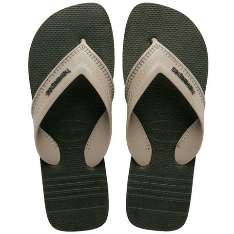 HAVAIANAS HYBRID BE VERDE OLIVE/CIMENTO 43/44