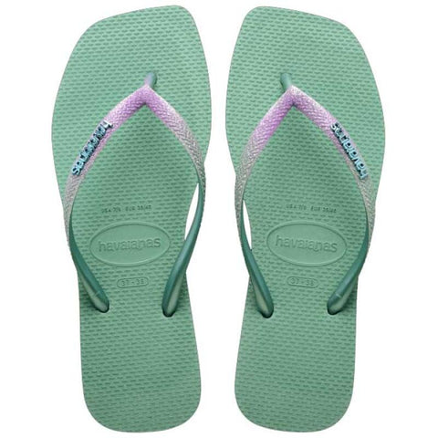 HAVAIANAS SLIM SQUARE GLITTER ARGILA 37/38