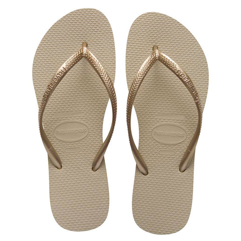 HAVAIANAS SLIM AREIA/DOURADO CLARO 37/38