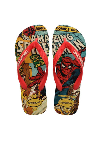 HAVAIANAS TOP MARVEL CLASSICS BEGE/VERMEL 33/34