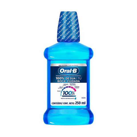 ANTISSEPTICO ORAL B 100% MENTA 250ml