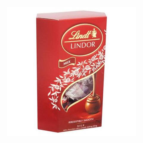BOMBOM LINDT MILK CORNET RECH AO LEITE 75g
