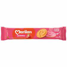 BISCOITO MARILAN RECHEADO MORANGO 90g