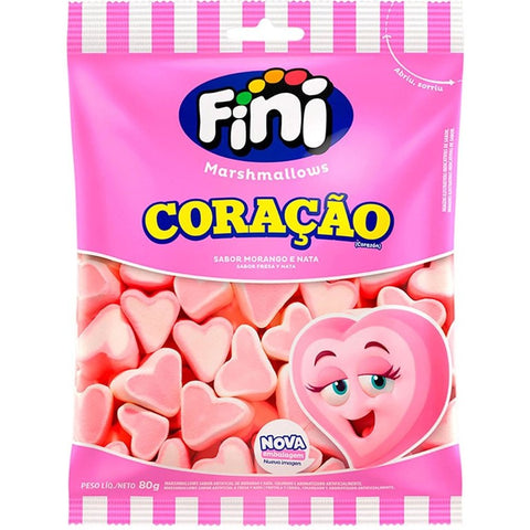 MARSHMALLOWS FINI 60g CORACAO MORANGO