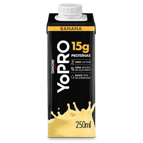 BEBIDA LACTEA DANONE YOPRO 15G 250ML BANANA