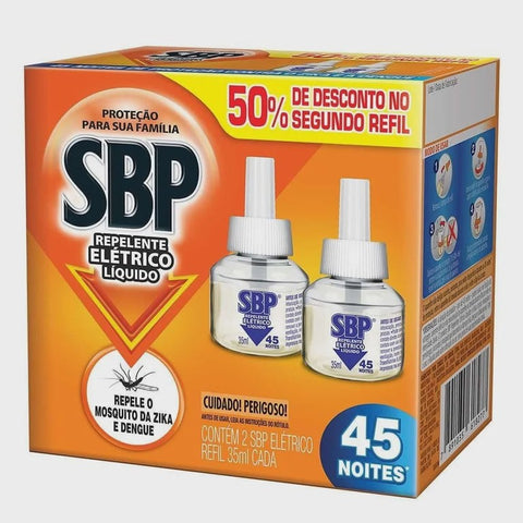 REPELENTE SBP ELET RF C/2 35ML 45 NOITES