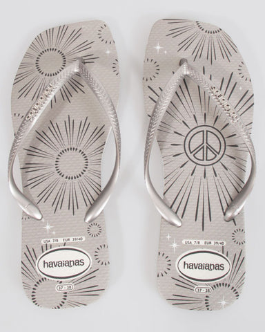 HAVAIANAS SLIM MET PARTY BRANCO 35/36