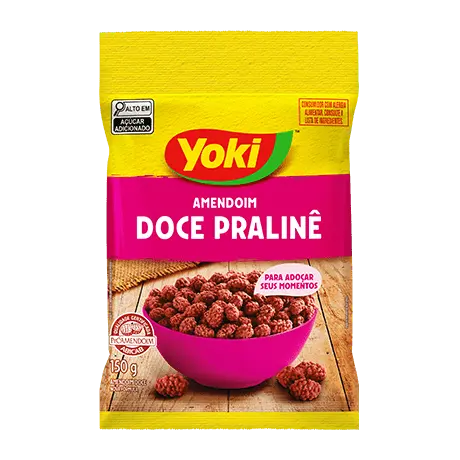 AMENDOIM YOKI DOCE PRALINE 150g