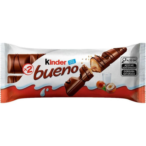 CHOCOLATE KINDER BUENO AO LEITE C/2 43g