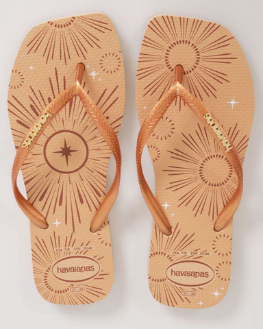 HAVAIANAS SLIM MET PARTY DOURADO 35/36