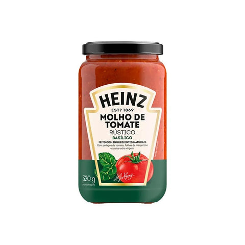 MOLHO TOMATE HEINZ RUSTICO VD 320G BASILICO