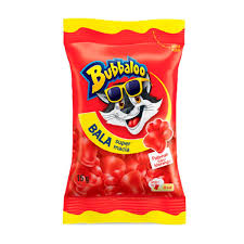 BALA BUBBALOO PATINHAS 15G MORANGO