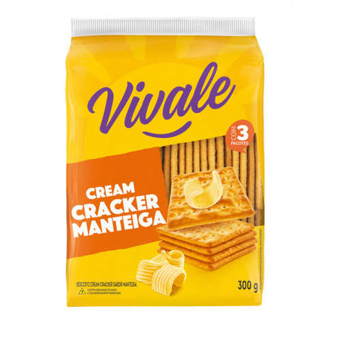 BISCOITO VIVALE CREAM CRACKER MANTEIGA 300g
