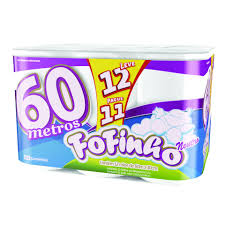 PAPEL HIGIENICO FOFINHO NEUTRO 60M LV12PG11