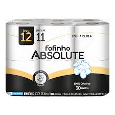 PAPEL HIG FOFINHO ABSOL.FD 30M C/12 NEUTRO LV12PG1