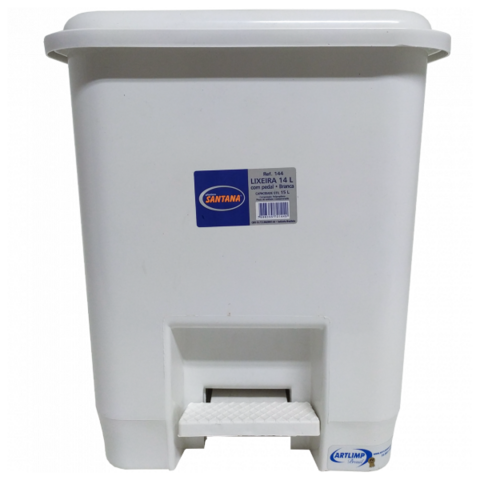 LIXEIRA SANTANA QUADRADA C/PEDAL 15