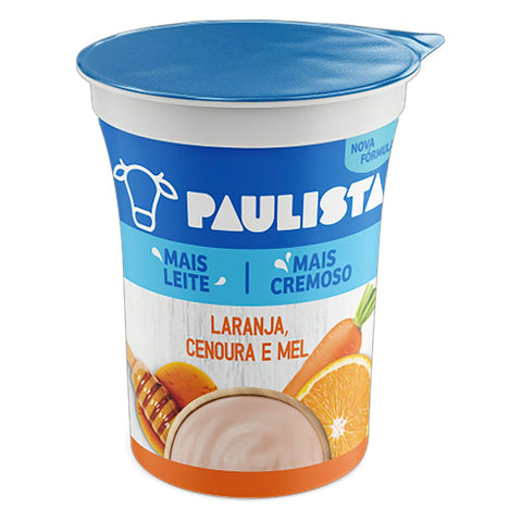 IOGURTE PAULISTA LARANJA CENOURA MEL 150g