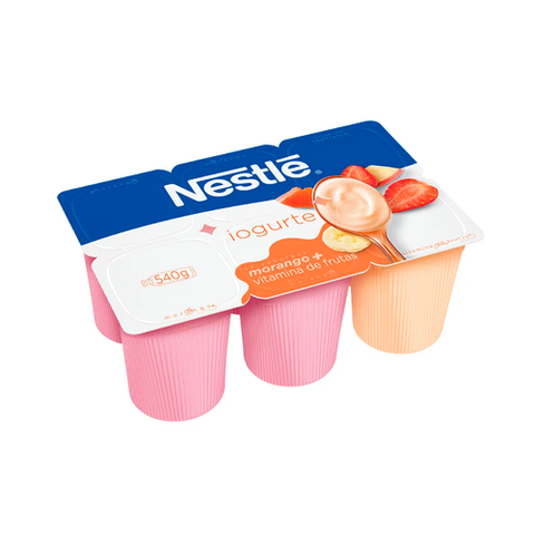 IOGURTE NESTLE MORANGO+VITAMINA DE FRUTAS 510g