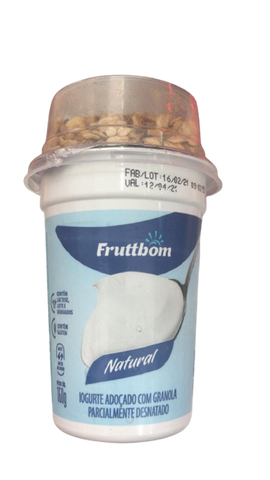 IOGURTE FRUTTBOM NATURAL DESNATADO C/ GRANOLA 160g