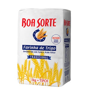 FARINHA DE TRIGO BOA SORTE PAPEL 1KG