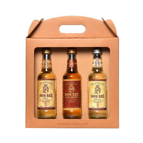 KIT CACHACA DOM BRE C/3  270ml