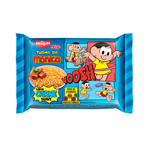MASSA INSTANTÂNEA NISSIN SUAVE CARNE 85G