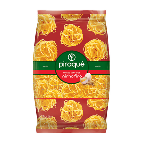 MACARRAO PIRAQUE OVOS NINHO 500G FINO